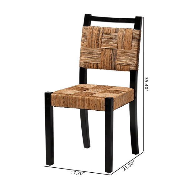 bali & pari Raniya Handwoven Seagrass Dining Chair - Set of 2