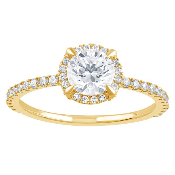 Nova Star(R)14kt. Yellow Gold & 1 1/4ctw. Oval Engagement Ring - image 