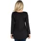 Womens 24/7 Comfort Apparel Long Sleeve Button V-Neck Tunic Top - image 2
