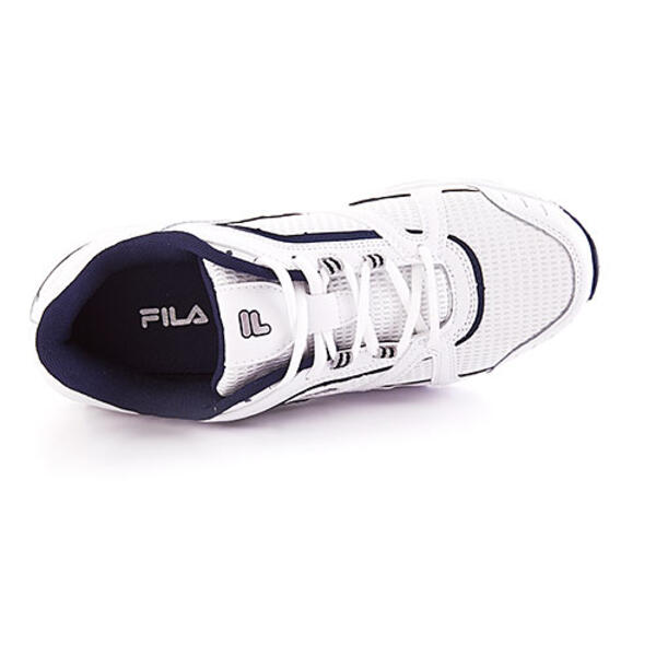 Mens Fila Talon 3 Mesh Athletic Sneakers - White/Navy