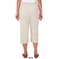 Womens Alfred Dunner Classic Neutrals Twill Pull On Capri Pants - image 2