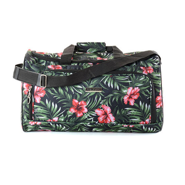 Leisure Lafayette Tropical Hibiscus Pattern 20in. Duffel - image 