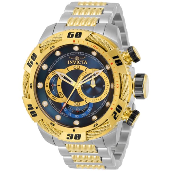 Mens Invicta Speedway Blue/Gold Dial Quartz Watch - 34160 - image 