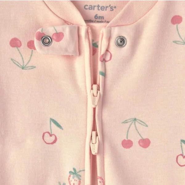 Baby Girl (NB-9M) Carter''s® Interlock Strawberry Sleeper