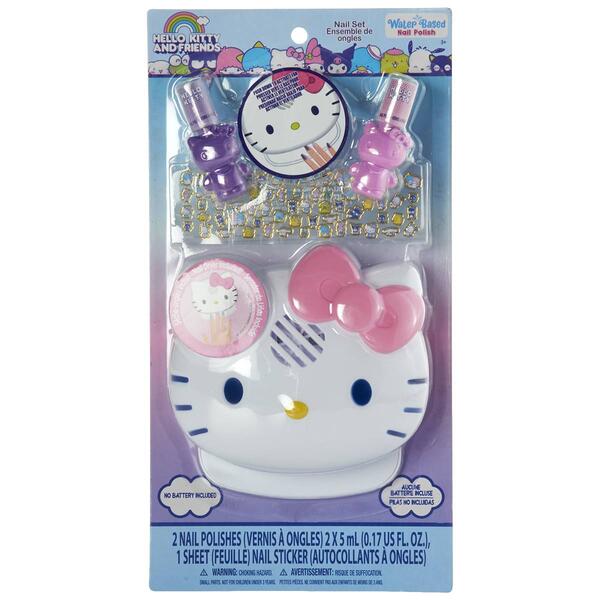 Hello Kitty&#40;R&#41; 2pk. Water Based Nail Polish & Dryer Set - image 