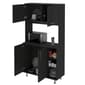 FM FURNITURE Colorado Black Wengue Pantry Cabinet - image 4