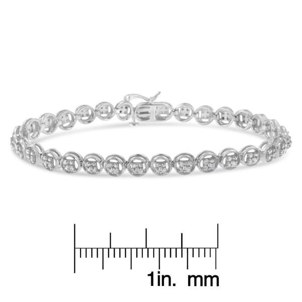 Diamond Classics&#8482; 1/4ctw. Diamond Circle Frame Tennis Bracelet