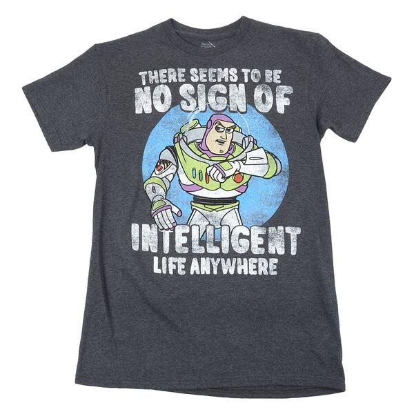 Young Mens Buzz Lightyear Intelligent Life Short Sleeve Tee - image 