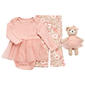 Baby Girl (NB-9M) Floral Threads 3pc. Floral Tutu & Bodysuit Set - image 1