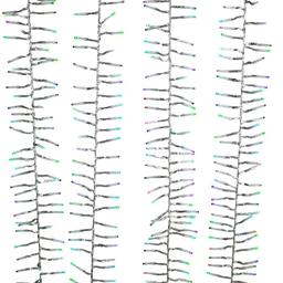 Kurt S. Adler 15.7ft. RGB LED Cluster Garland Christmas Lights