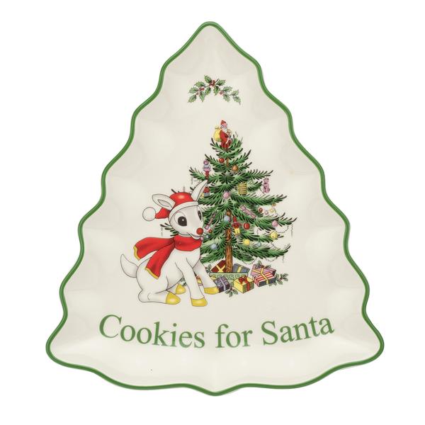 Portmeiron Christmas Tree Rudolph Tree Dish - image 