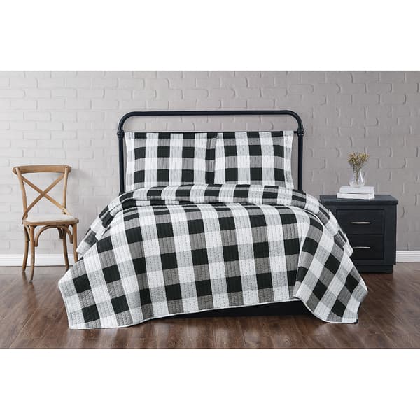 Truly Soft Everyday Buffalo Plaid Quilt Set - image 