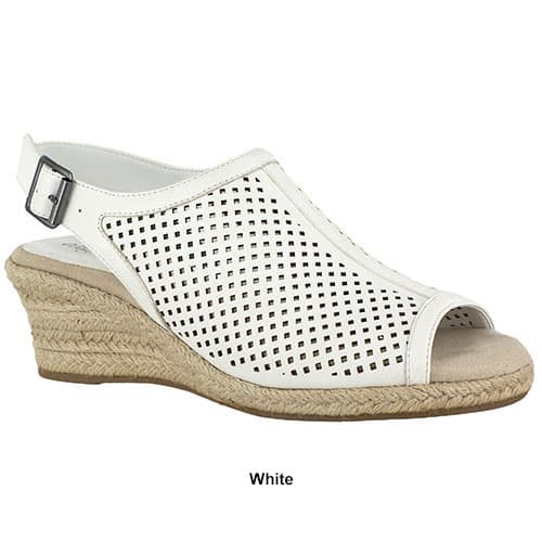 Womens Easy Street Stacy Espadrille Wedge Sandals