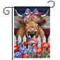 Briarwood Lane Patriotic Highland Cow Garden Flag - image 1