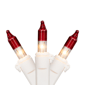 Northlight 10ft. Mini Clear with Red Tips Christmas Light Set - image 1