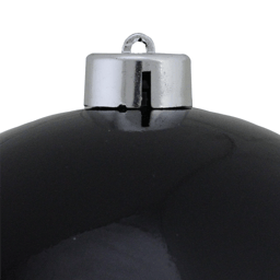 Northlight Jet Black Shatterproof Shiny Christmas Ball Ornament