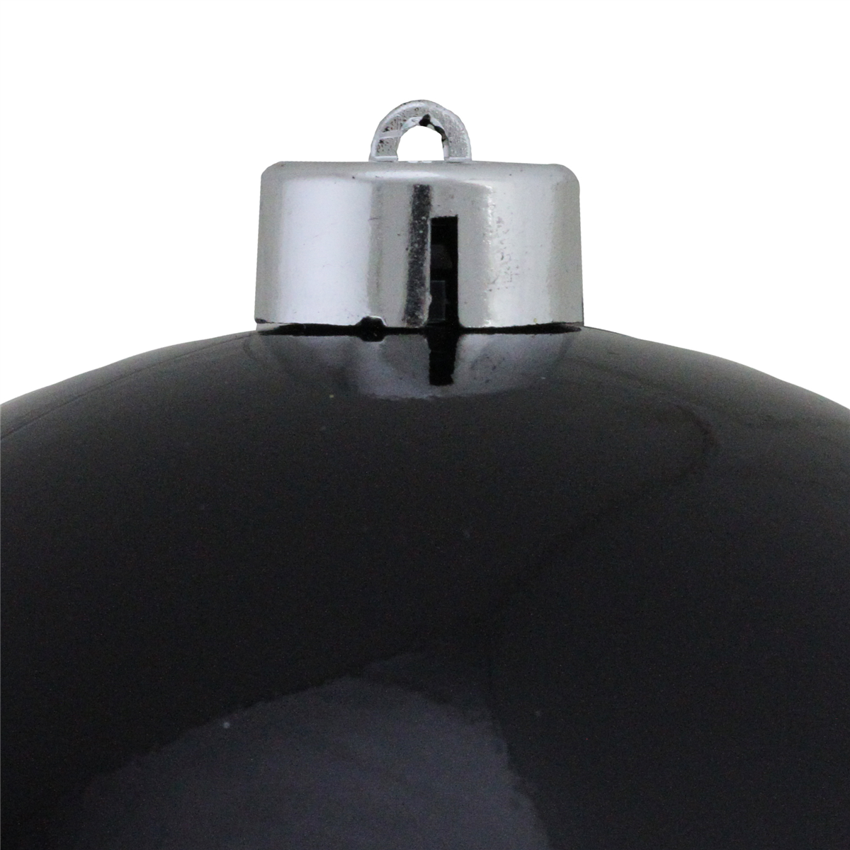 Northlight Jet Black Shatterproof Shiny Christmas Ball Ornament