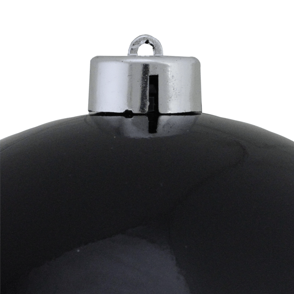 Northlight Jet Black Shatterproof Shiny Christmas Ball Ornament
