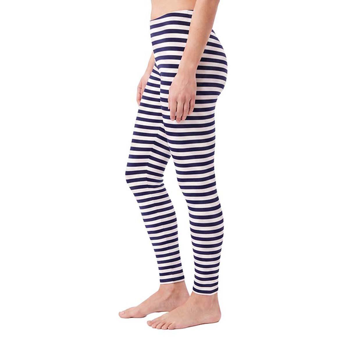 Womens LANDS'' END Stripe Full Length Legging Pants