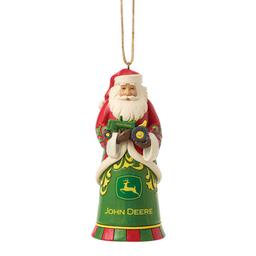 Jim Shore Heartwood Creek Santa w/ Tractor Christmas Ornament
