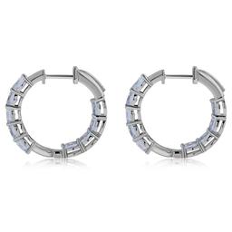 Gemstone Classics™ Lab-Grown Aquamarine Inside Out Hoop Earrings
