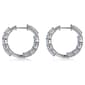 Gemstone Classics™ Lab-Grown Aquamarine Inside Out Hoop Earrings - image 2