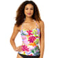 Womens Anne Cole Mod Tropical Twist Front Strapless Tankini - image 1