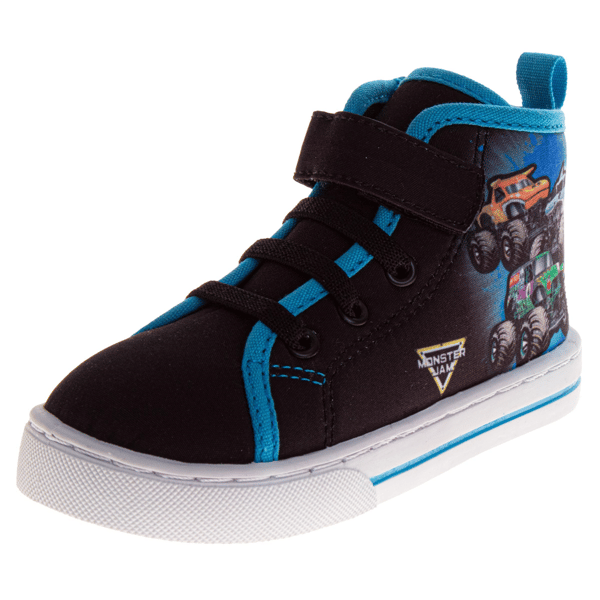 Little Boys Monster Jam Canvas High-Top Sneakers - image 