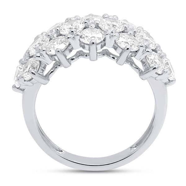 Nova Star® Sterling Silver 3ctw. Lab-Grown Diamond Fashion Ring