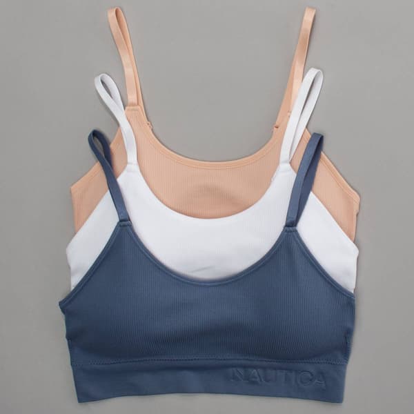 Womens Nautica 3pk Bralettes - NT3475-3PKC