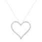 Haus of Brilliance Sterling Silver 3.0ctw. Diamond Heart Pendant - image 2