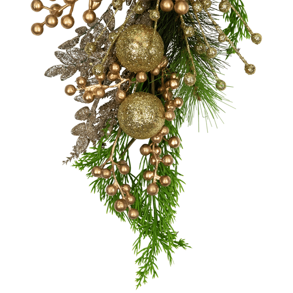 Northlight 25in. Ornaments & Berries Glittered Christmas Swag