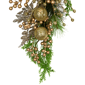 Northlight 25in. Ornaments & Berries Glittered Christmas Swag - image 5