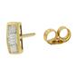 Diamond Classics&#8482; Yellow Gold 1/4ctw. Diamond Earrings - image 3