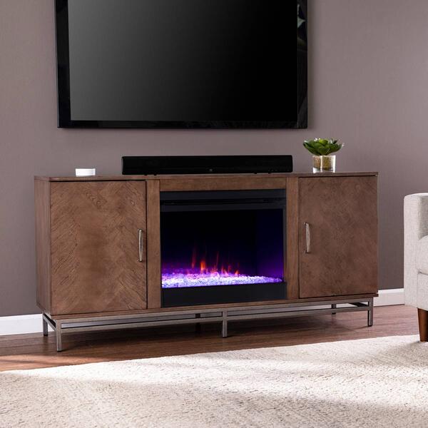 Southern Enterprises Dibbonly Color Changing Fireplace - image 