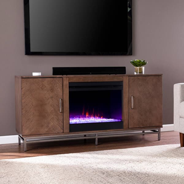 Southern Enterprises Dibbonly Color Changing Fireplace
