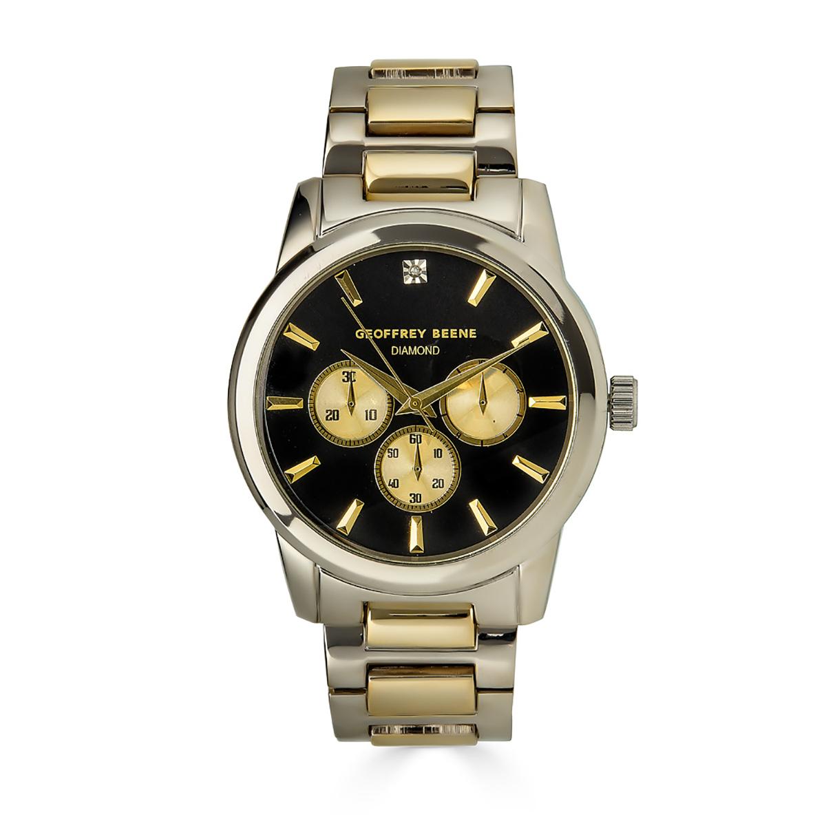 Mens Geoffrey Beene® Two-Tone Gold Bracelet Watch -...