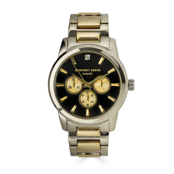 Mens Geoffrey Beene&#40;R&#41; Two-Tone Gold Bracelet Watch - GBA0011TTG - image 