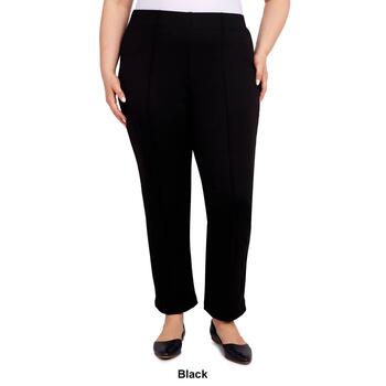 Plus Size Ruby Rd. Key Items Straight Solid Pull On Ponte Pants - Boscov's