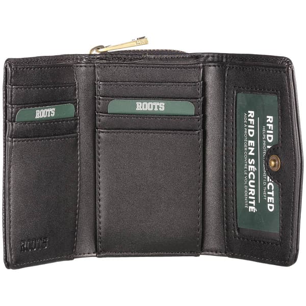 Womens Roots 73 RFID Wallet with Zipper Pocket