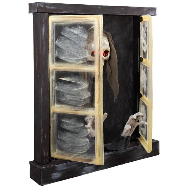 Northlight Seasonal 29in. Animated Opening Window Halloween Décor