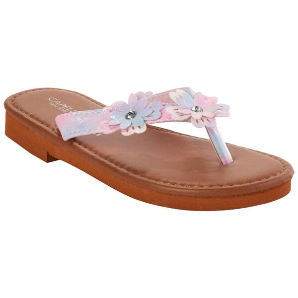 Big Girls Capelli&#40;R&#41; New York Ombre 3D Flower Flip Flops - image 