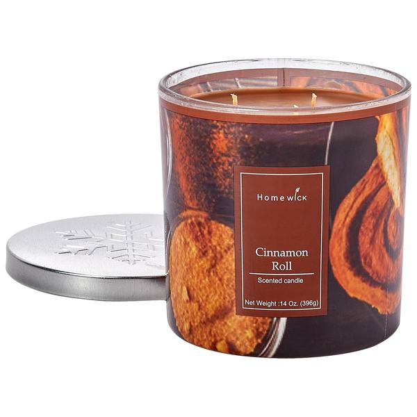 Homewick 14oz. Cinnamon Roll Jar Candle - image 