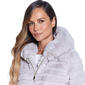 Womens Gallery Full Zip Faux Fur Walker - image 5
