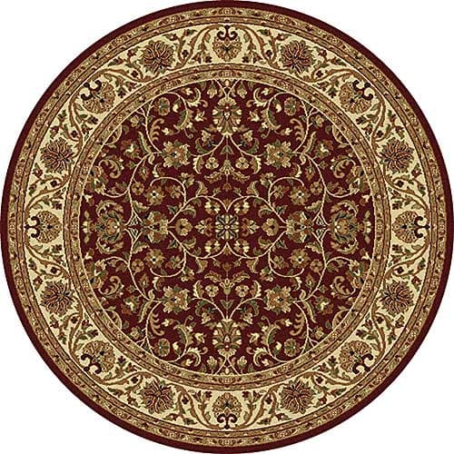 Tayse Sensation Ventura Red Round Area Rug - 5'3 - image 