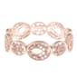 Gloria Vanderbilt Rose Gold-Tone Pink Stretch Bracelet - image 1