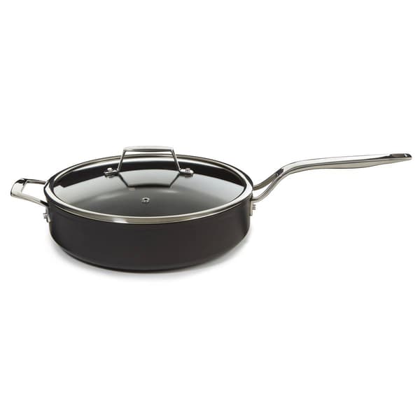 BergHOFF Essentials Hard Anodized 11in. Deep Skillet w/ Glass Lid