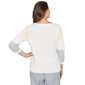 Petite Alfred Dunner Al Fresco Color Block 3/4 Sleeve Sweater - image 2