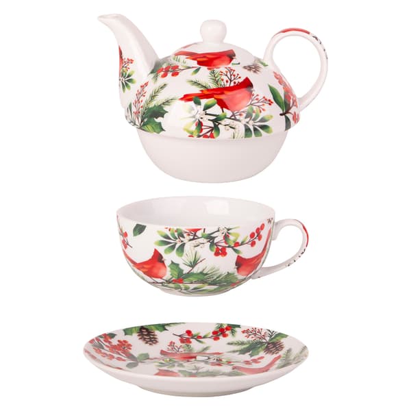 Home Essentials Holiday Cardinal Tea for One