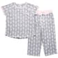Juniors Pillow Talk Short Sleeve Pineapple Capri Pants Pajama Set - image 1